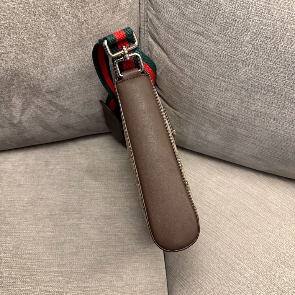 Gucci GG Brown Messenger Shoulder Crossbody Bag - Picture 4 of 6